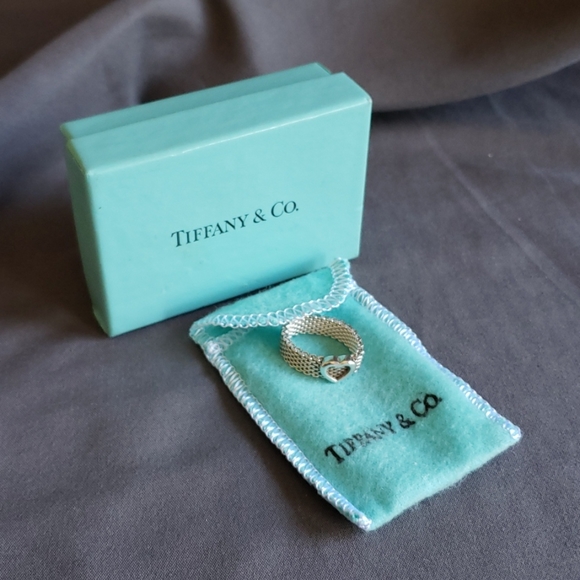 Tiffany & Co. Jewelry - Tiffany & Co. Heart Sz. 6 Woven Mesh Braided Ring